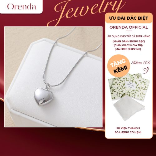 Dây chuyền trái tim lấp lánh Orenda Heartbeat