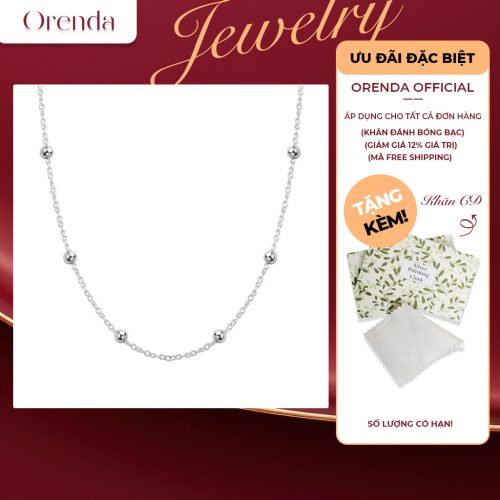 Dây chuyền chuỗi hạt Orenda Silver Beads