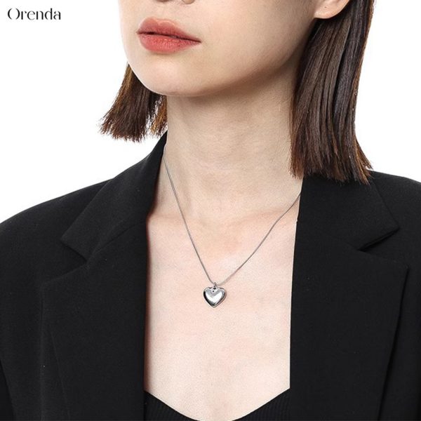 Dây chuyền trái tim lấp lánh Orenda Heartbeat - Hình ảnh 4