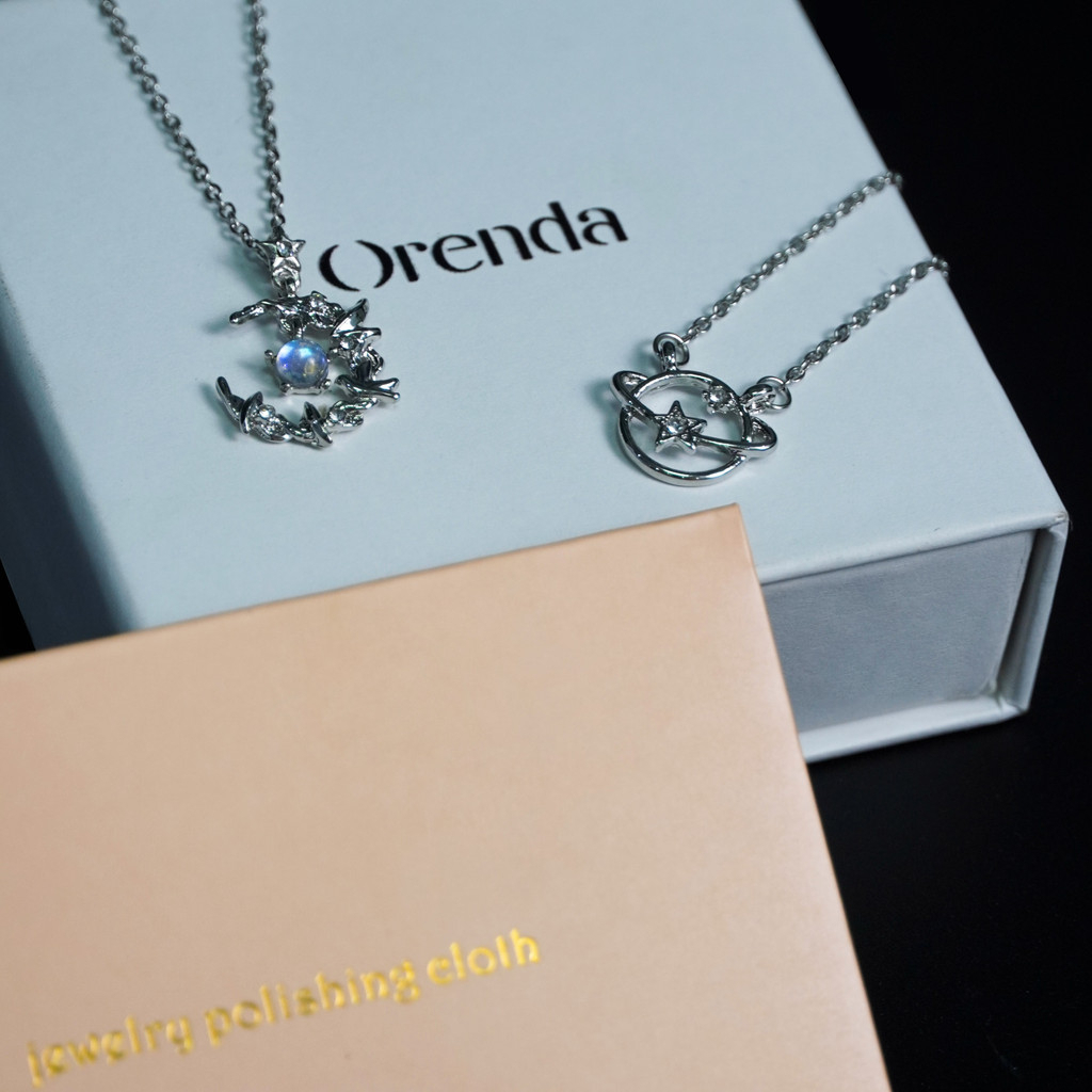 Dây chuyền bạc Orenda ngân hà sao băng