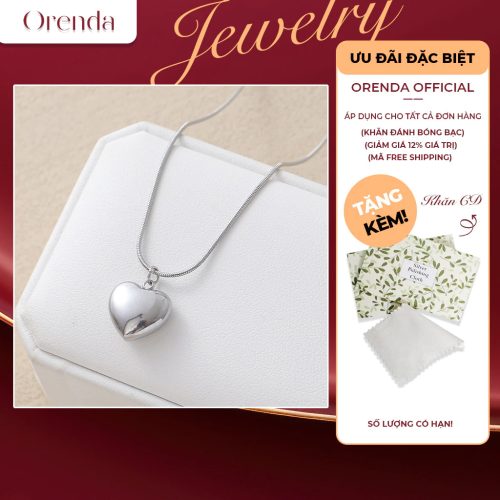 Dây chuyền trái tim lấp lánh Orenda Heartbeat