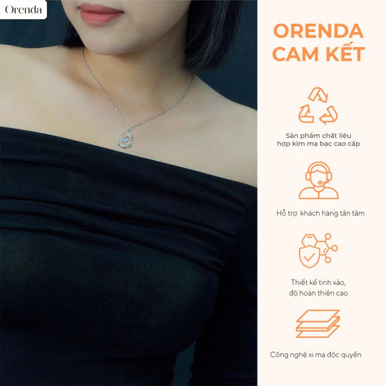 Dây chuyền bạc Orenda tổ uyên ương